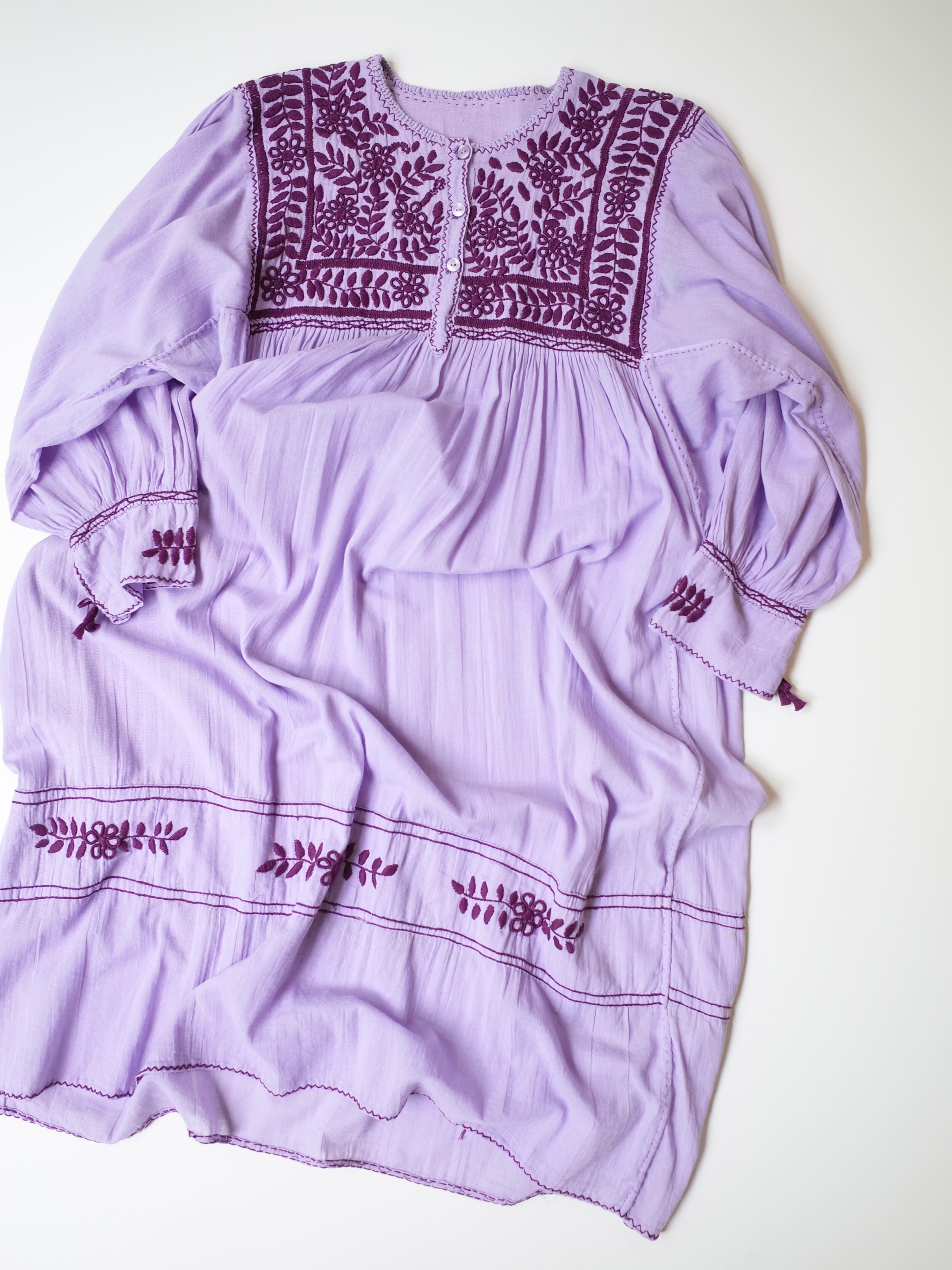 Mexican hand made embroidery dress