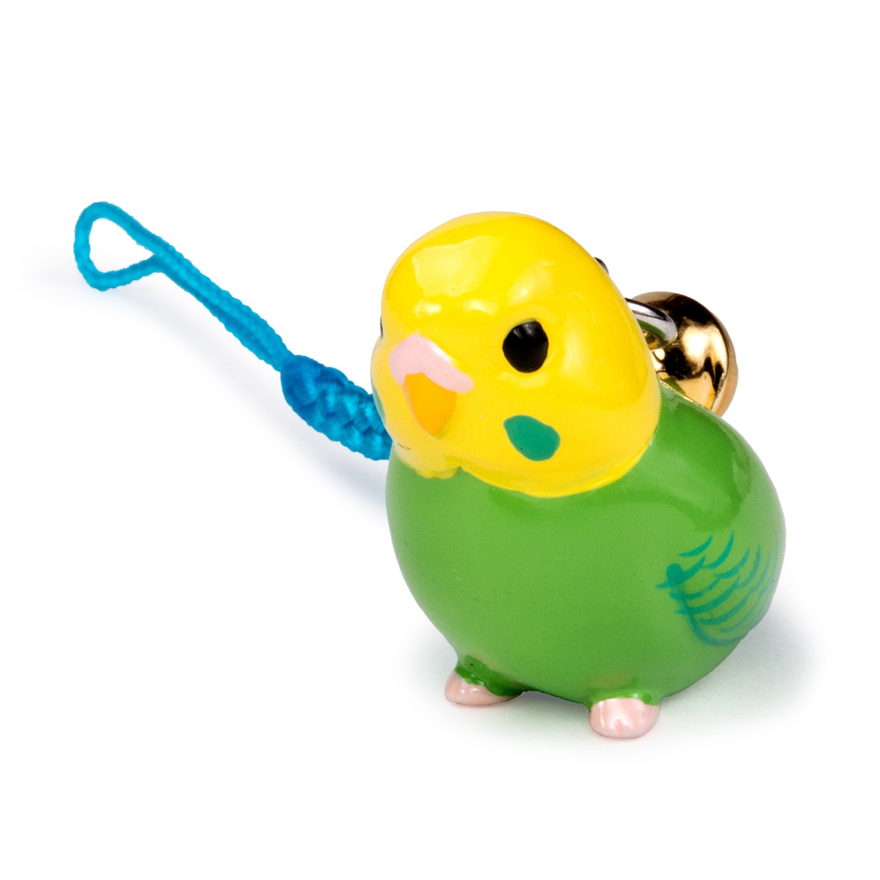鳥シリーズ セキセイ インコ ストラップ BO-2001 イエローグリーン