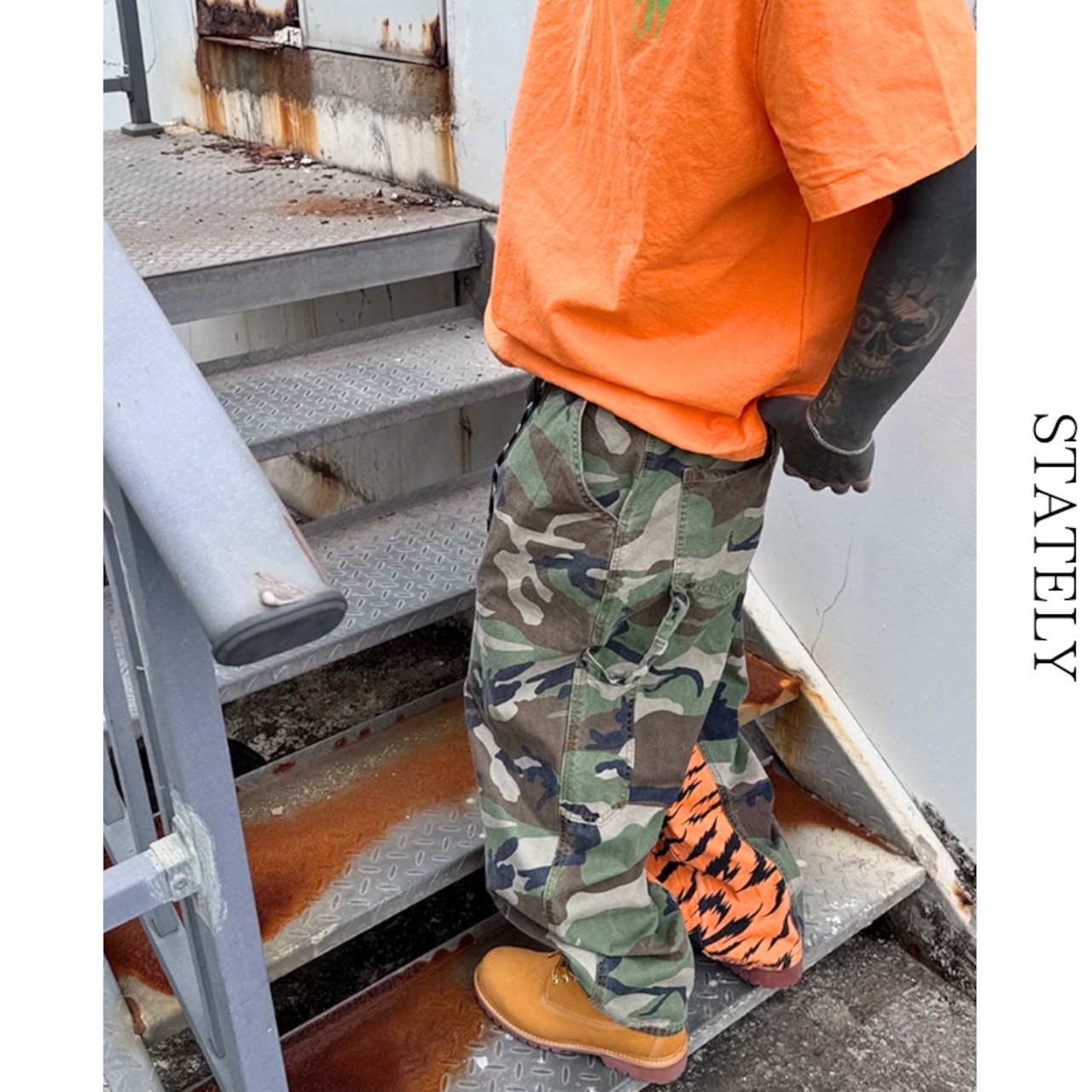 Tiger Camo ワイドカーゴパンツ_B203・画像7