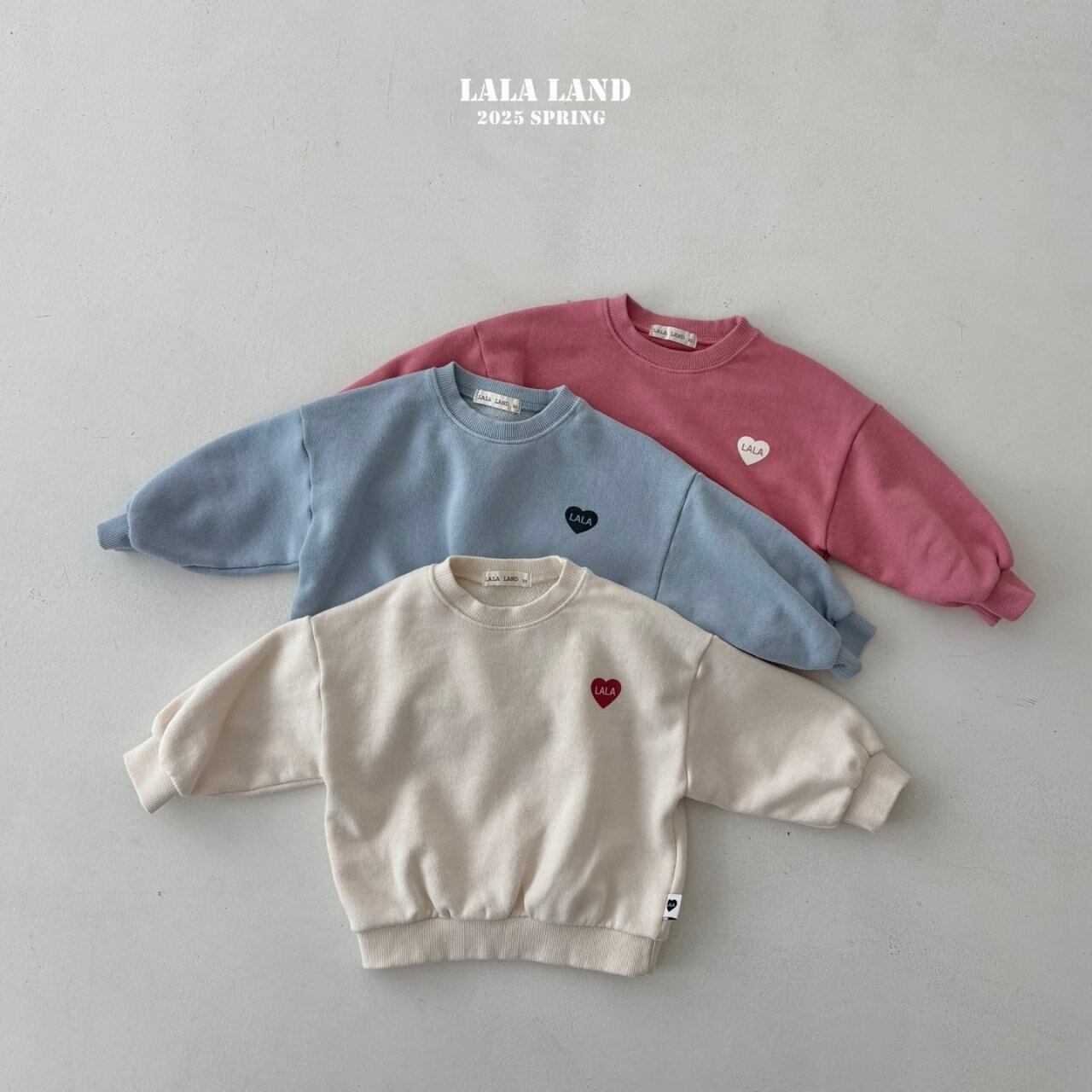 【即納】LALALAND   長袖　ハート　baby  ベビー　キッズ　男の子　女の子