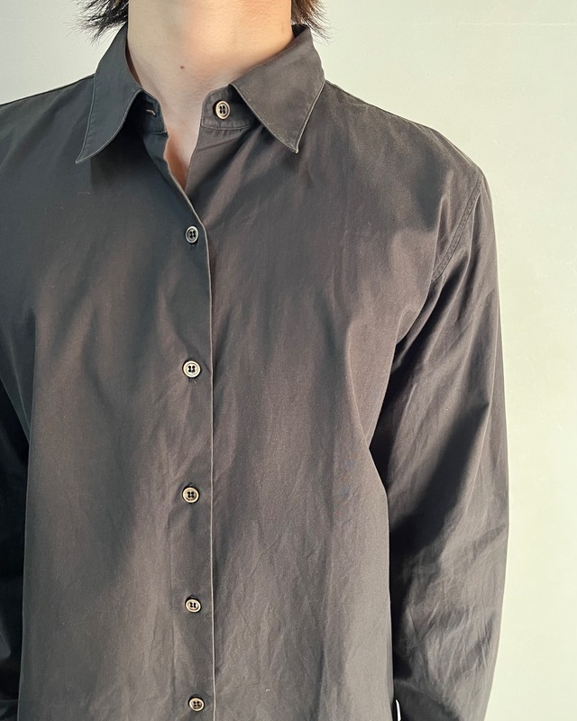 【agnès b】basic black shirt
