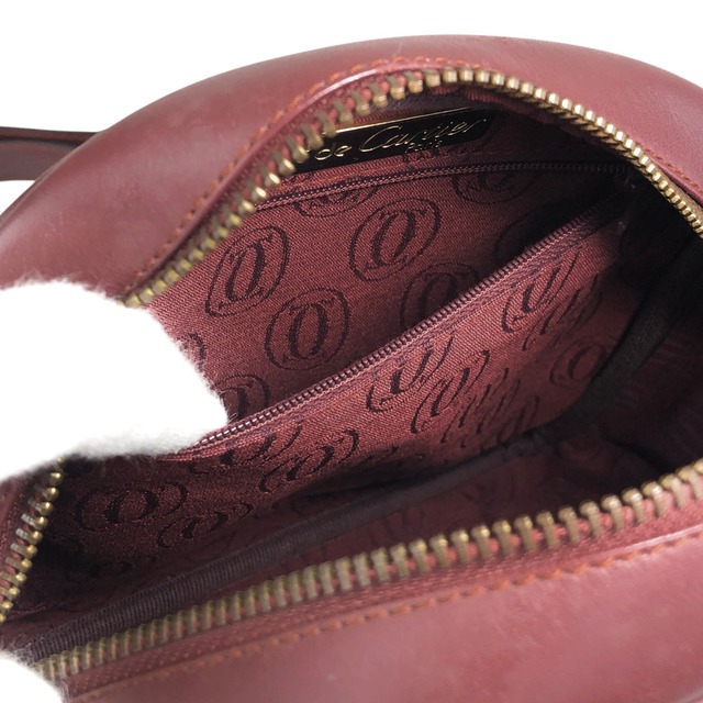 Cartier カルティエ マストライン ショルダーバッグ ボルドー レザー vintage ヴィンテージ オールド tubex6