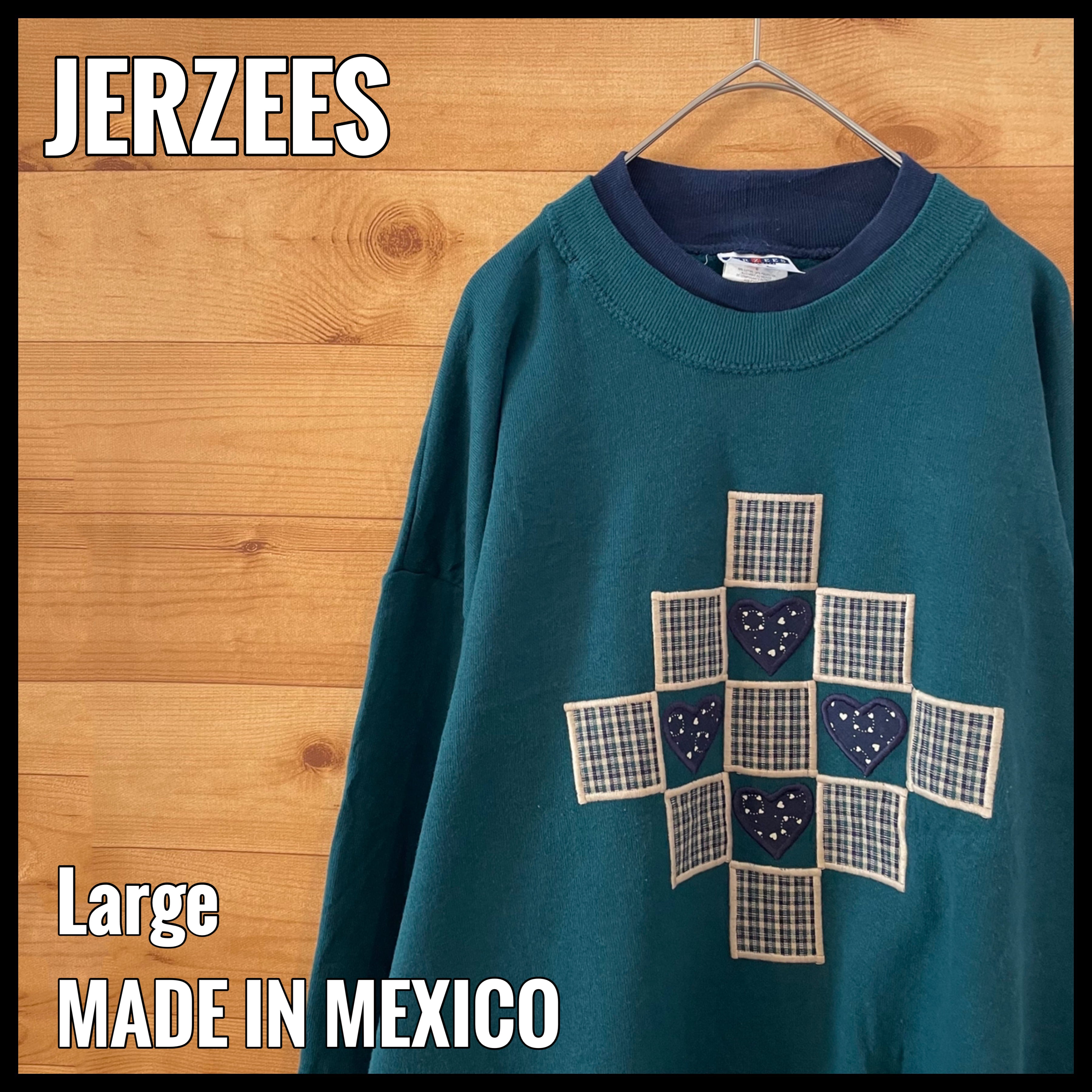 【JERZEES】90s メキシコ製 USA素材 襟付き 刺繍 スウェット ...