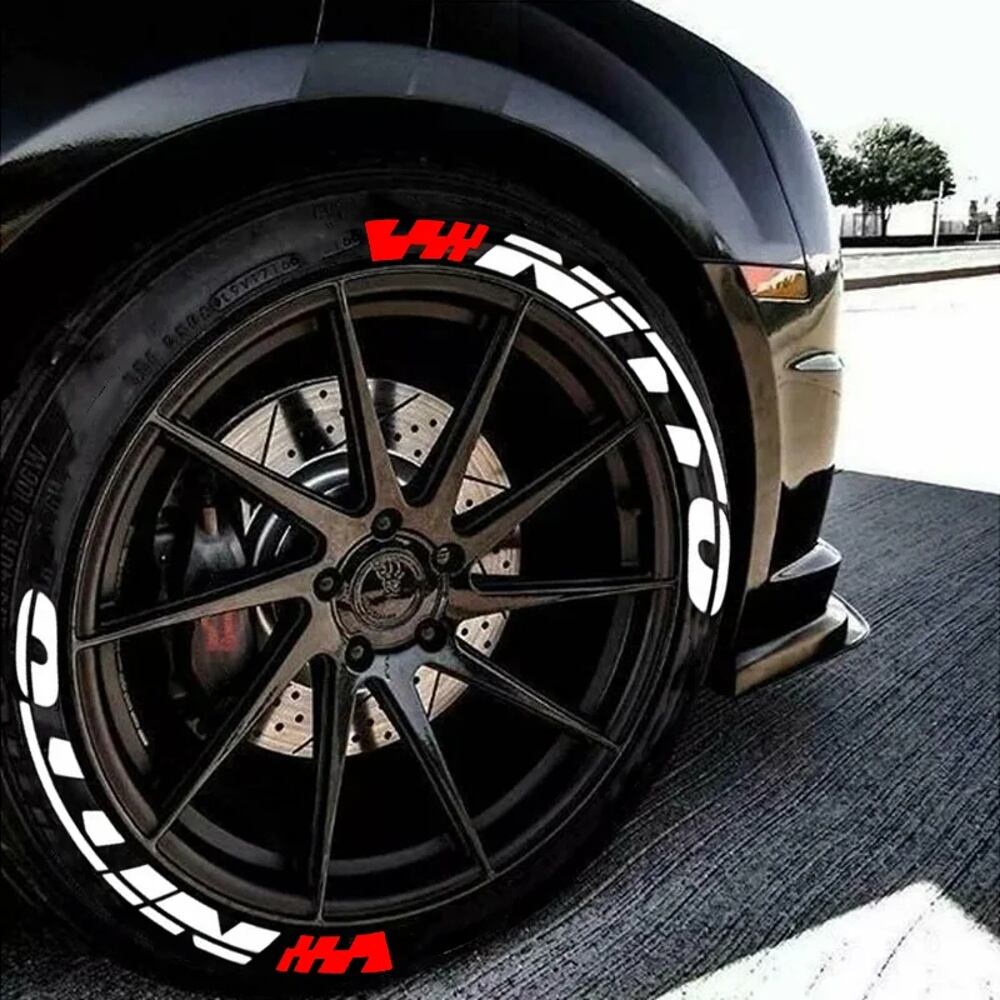 専用になりました！ タイヤ ステッカー レタリング付き ロゴ付き 防水性 車 ユニバーサル