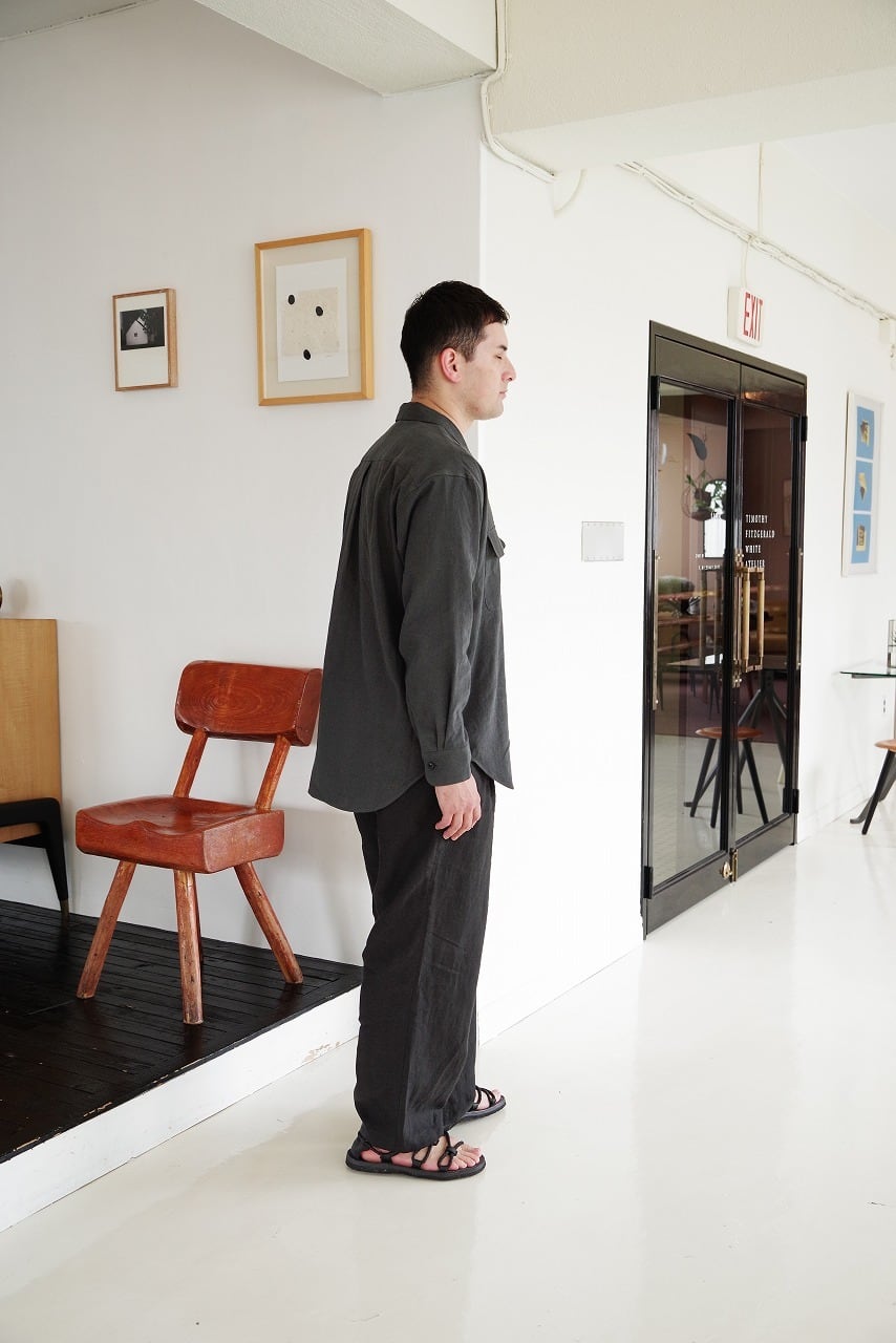 Belgium Linen High-Density Wide Pants