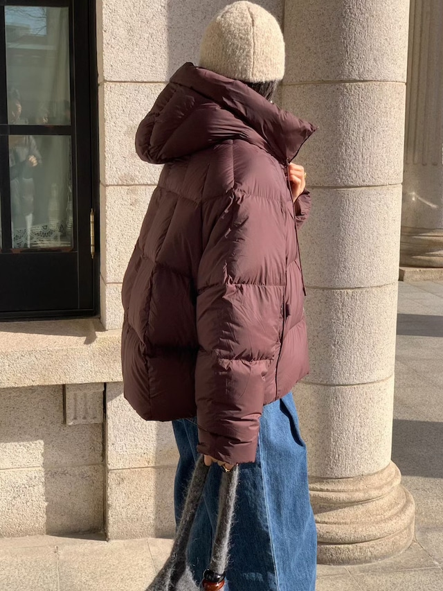 (予約) signature / Cord hood padding jacket 4color