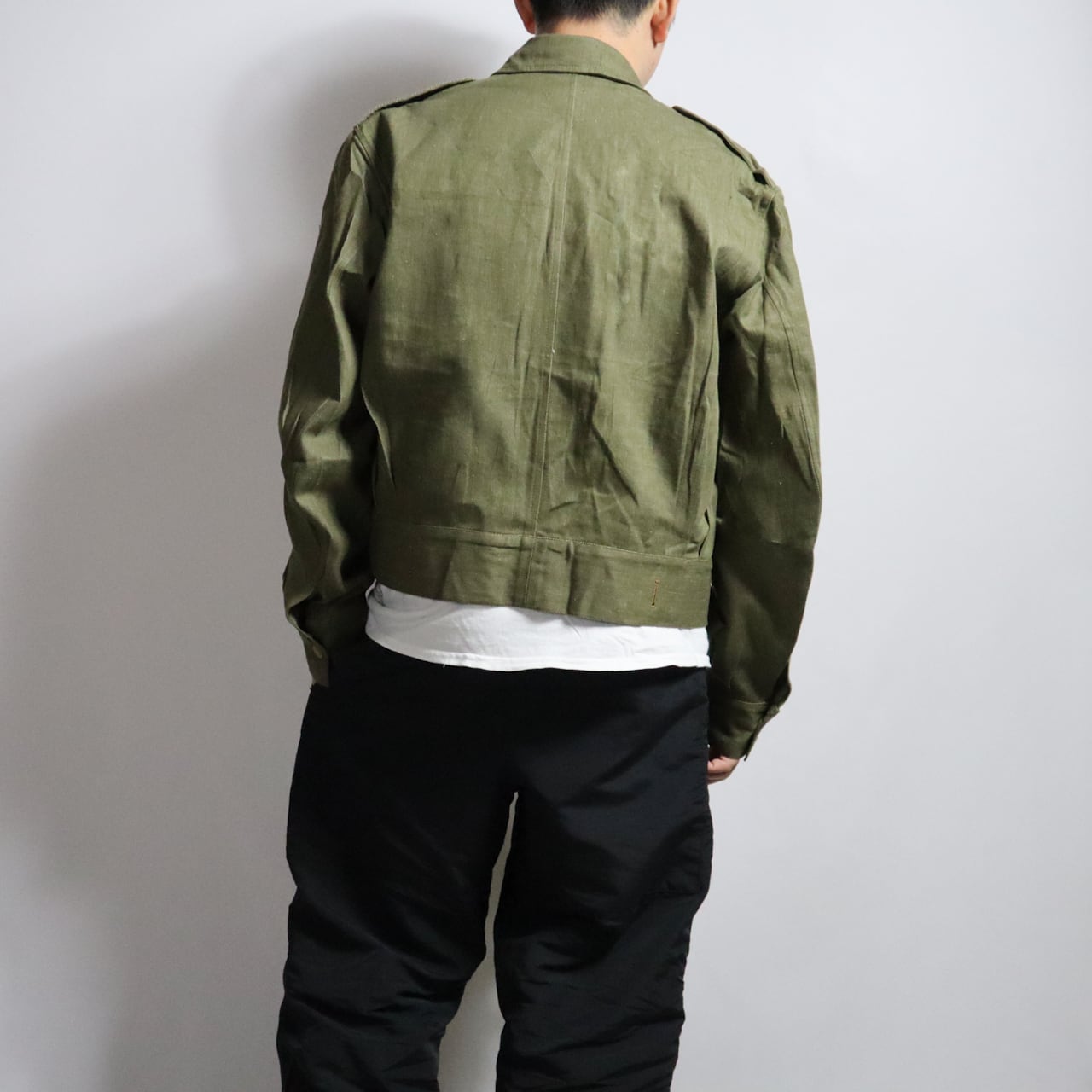 DEADSTOCK】BRITISH ARMY GREEN DENIM BATTLE DRESS JACKETイギリス軍