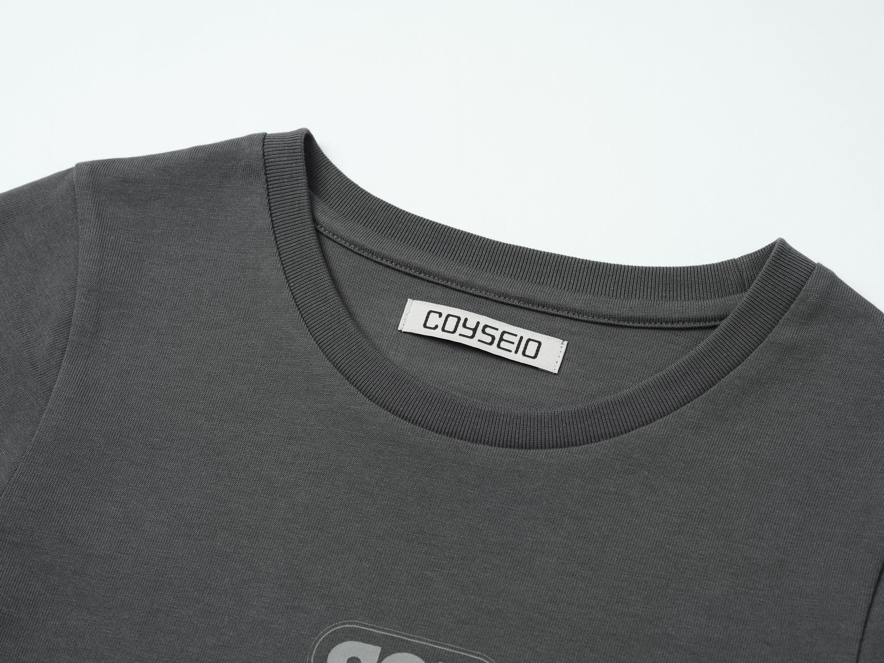 COYSEIO] ROUND LOGO T-SHIRT CHARCOAL 正規品 韓国ブランド 韓国通販