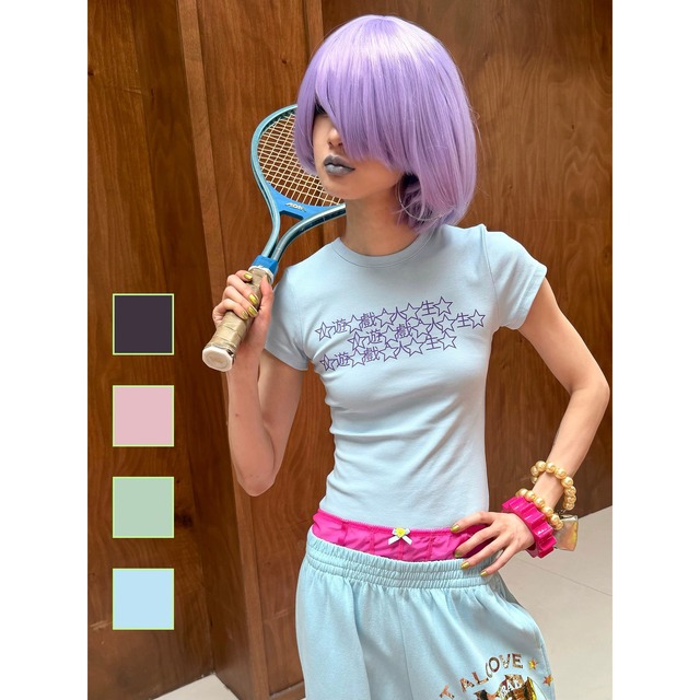 [nit alcove] Game Life Short Sleeve Tight T-Shirt