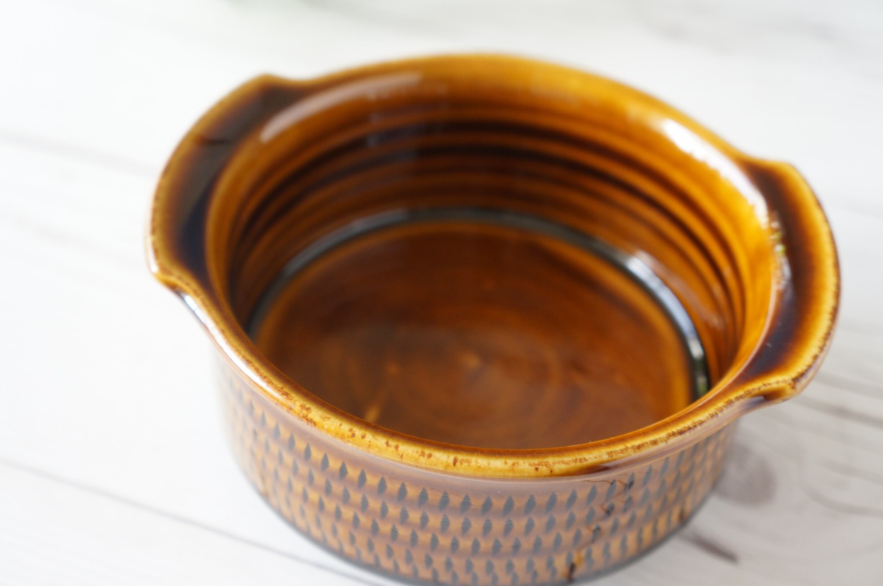 小石原焼　カネハ窯　グラタン皿　飴釉　M　 ③　 [23-364]