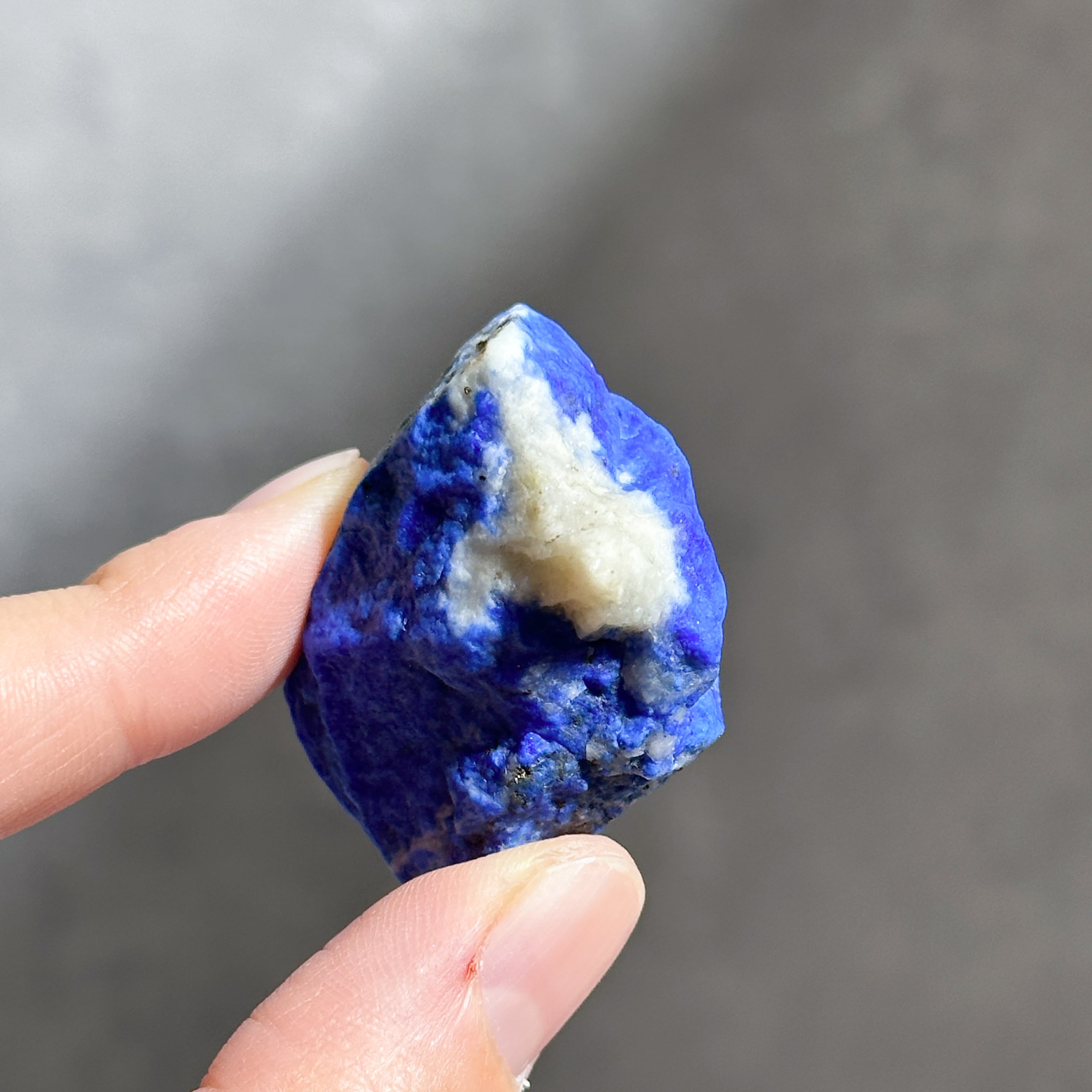 ★鑑別書付き★ 最高級ラピスラズリ原石（研磨済み）天然石 現品一点物 ラピスラズリ 原石 93◇ Lapis Lazuli ◇天然石・鉱物・パワーストーン