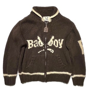 “BBOY” 90s badboy knit zip up blouson