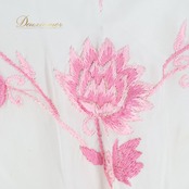 フラメンコ 衣装 シージョ ピキージョ ホワイト系 ピンク系 白 ピンク フレコ 花柄 小物 装飾 華やか 軽い 薄い ダンス パーティ 発表会 かわいい ステージ衣装 発表会衣装 舞台衣装 レディース エレガント 軽量 薄手