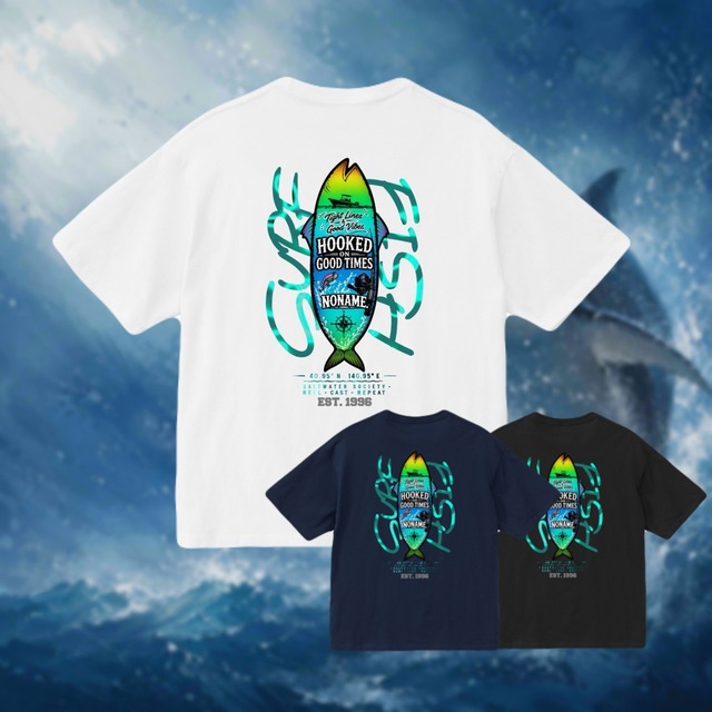 HOOKED ON  T-shirt ボックスシルエット
