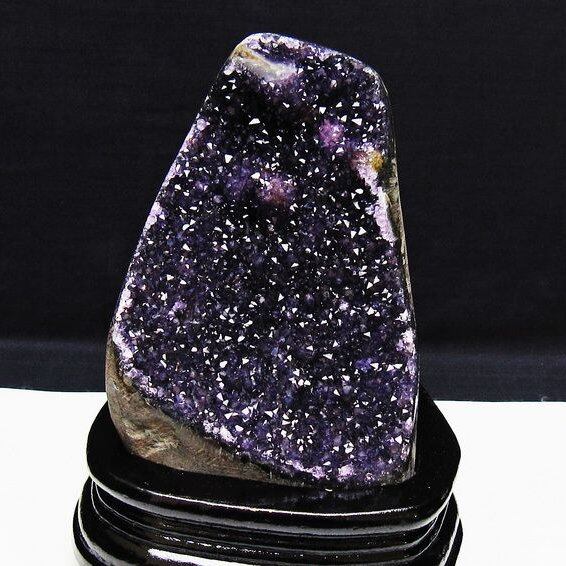 アメジスト クラスター ウルグアイ産 原石 amethyst 一点物 台座付属 182-7924