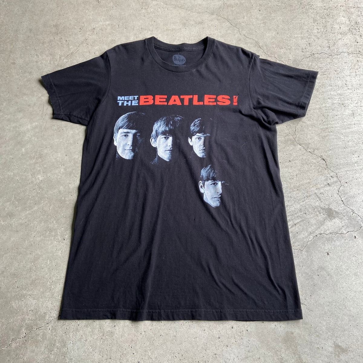 THE BEATLES ビートルズ バンドTシャツ メンズM 古着 黒 ブラック【T