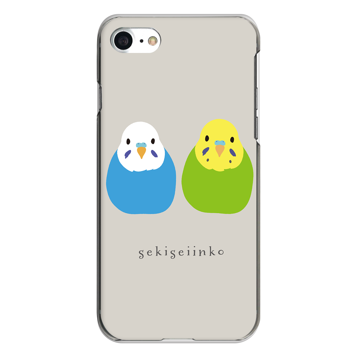 iPhone対応 スマホ ハードケース クリア インコ 青・緑 インコ 動物 デザイナーズ 【iPhone17 / iPhone16e / AQUOS / Xperia 他 iPhone / Android ほぼ全機種対応】 |desr3520