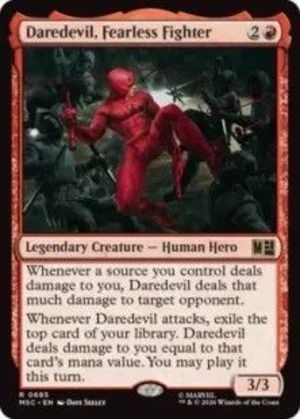 MTG《恐れ知らずの戦士、デアデビル/Daredevil, Fearless Fighter(MSC)》英語