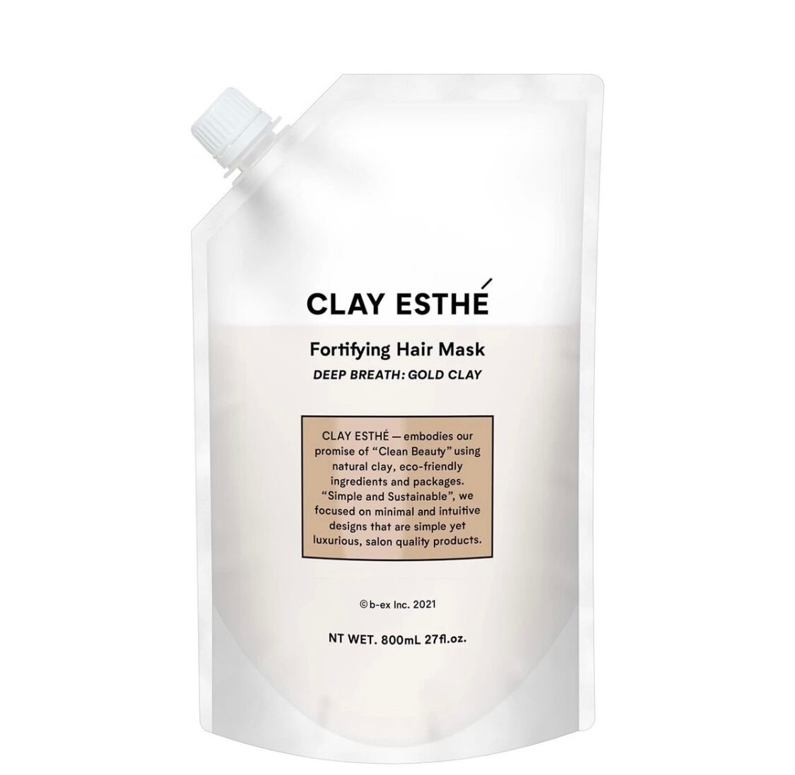 クレイエステ フォーティファイングヘアマスク ゴールドクレイ 800ml（パウチ）