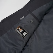 DAKS ダックス 銀ボタン ウール テーラードジャケット 92A5/ダークグレーブラック/vintage