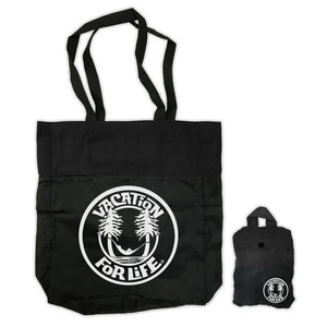 送料無料　USA トートバッグ　Vacation For Life LOGO PACKABLE TOTE BAG　All Black