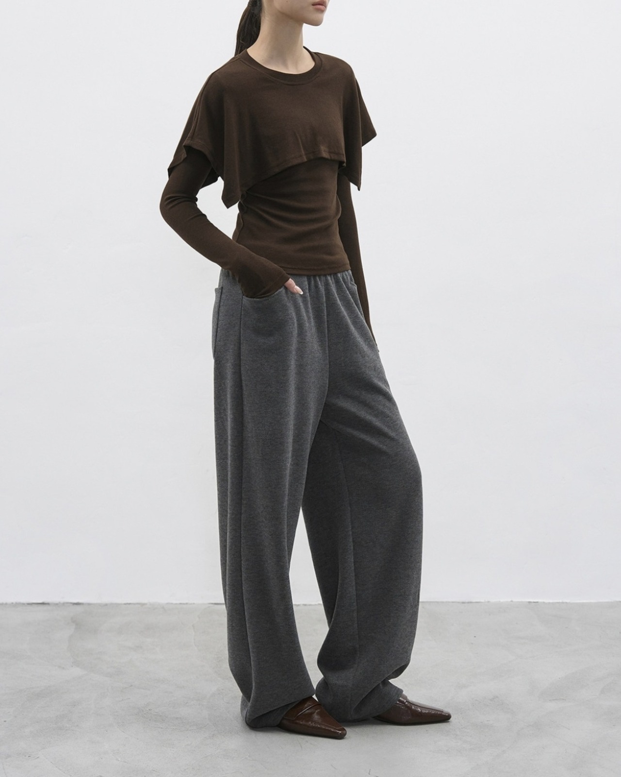 フェイクレイヤードロングスリーブシャツ 2color A0803 - 6