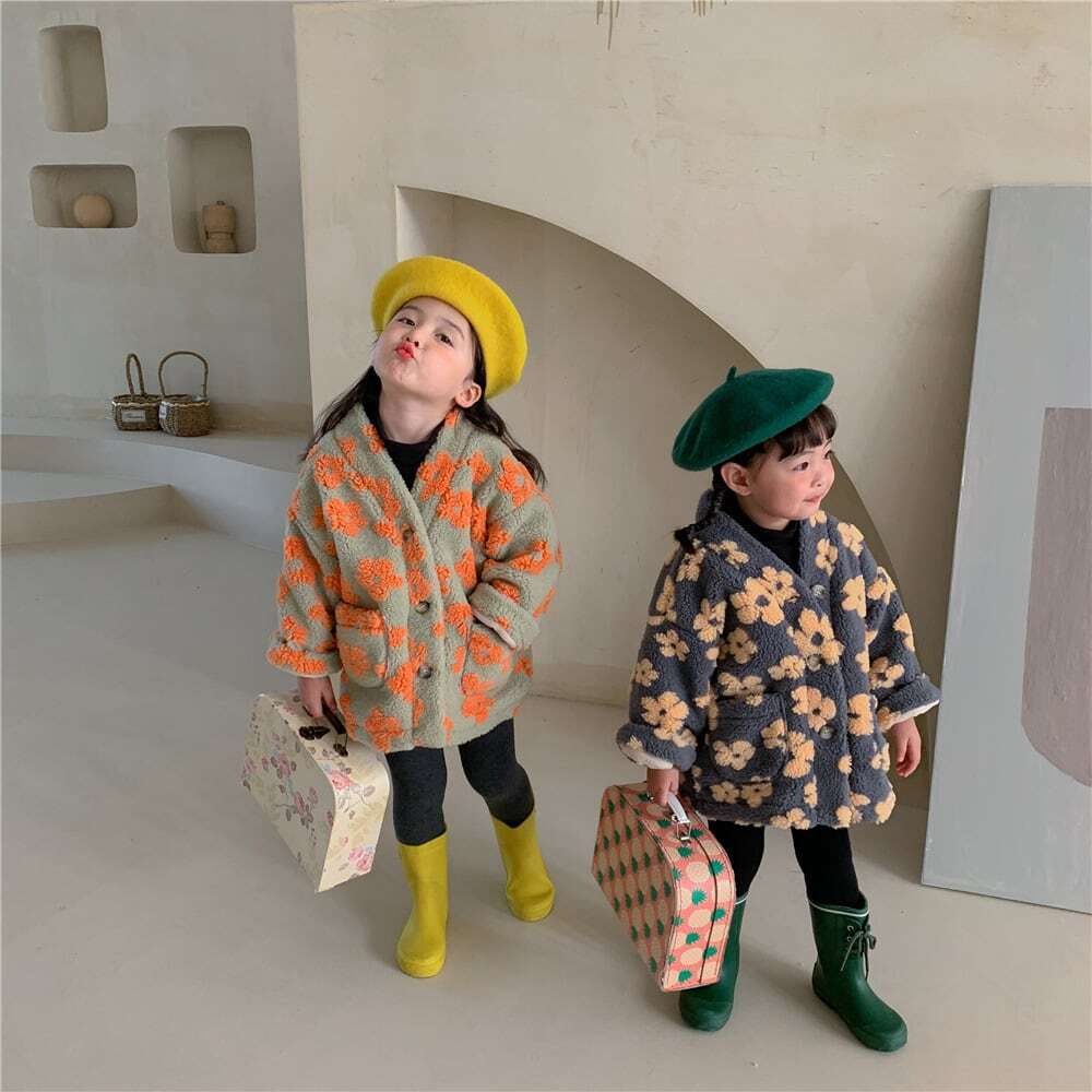 HOT】カラフルフラワーボア厚着アウター | Betty