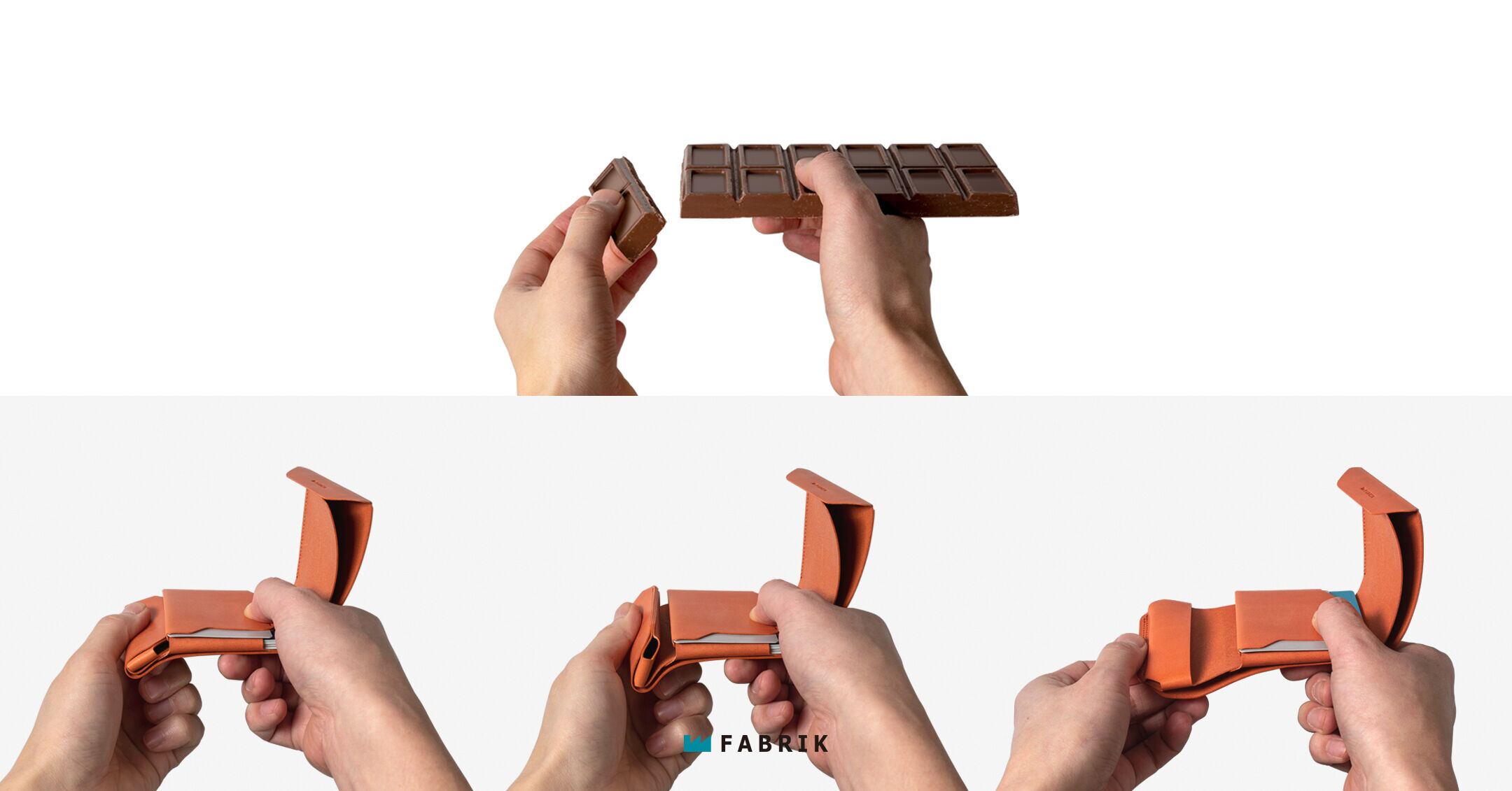 ミニマム＋αの財布 METRO / BRICK RED | FABRIK® ONLINE STORE