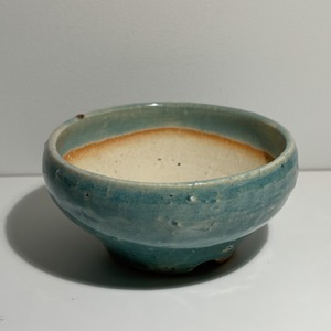 【pot pot】陶器鉢 大②酸 ろくろ 辰砂 白土古陶