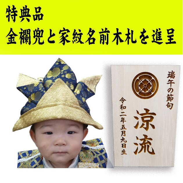 宝童作真田家紋兜ケース
