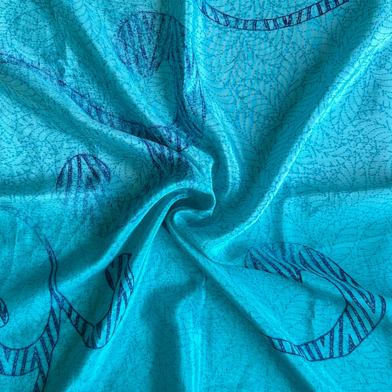 No.012 リサイクルサリースカーフ Sサイズ