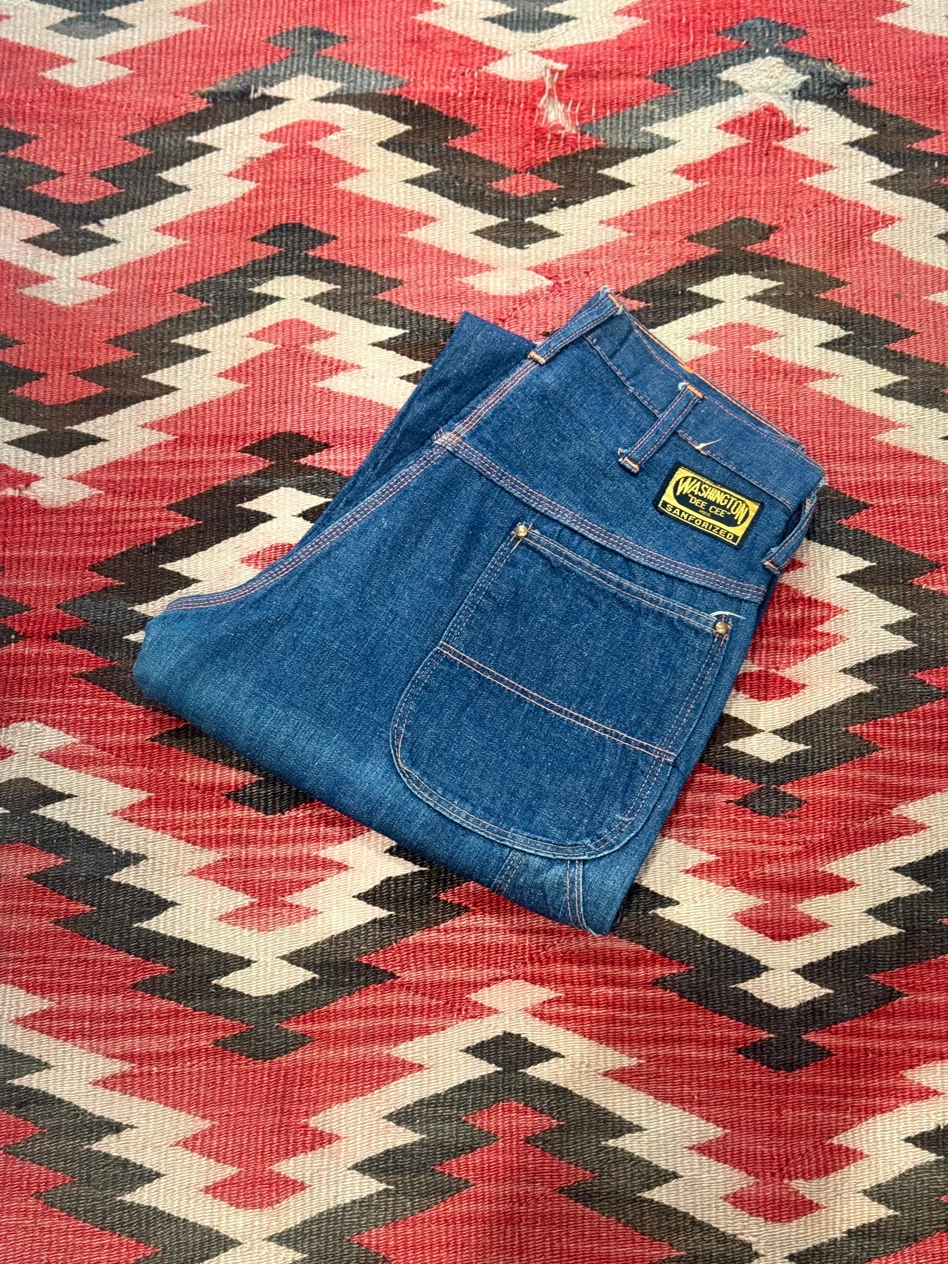 1960's WASHINGTON DEE CEE DENIM PAINTER PANTS SIZE : W30.5 L26