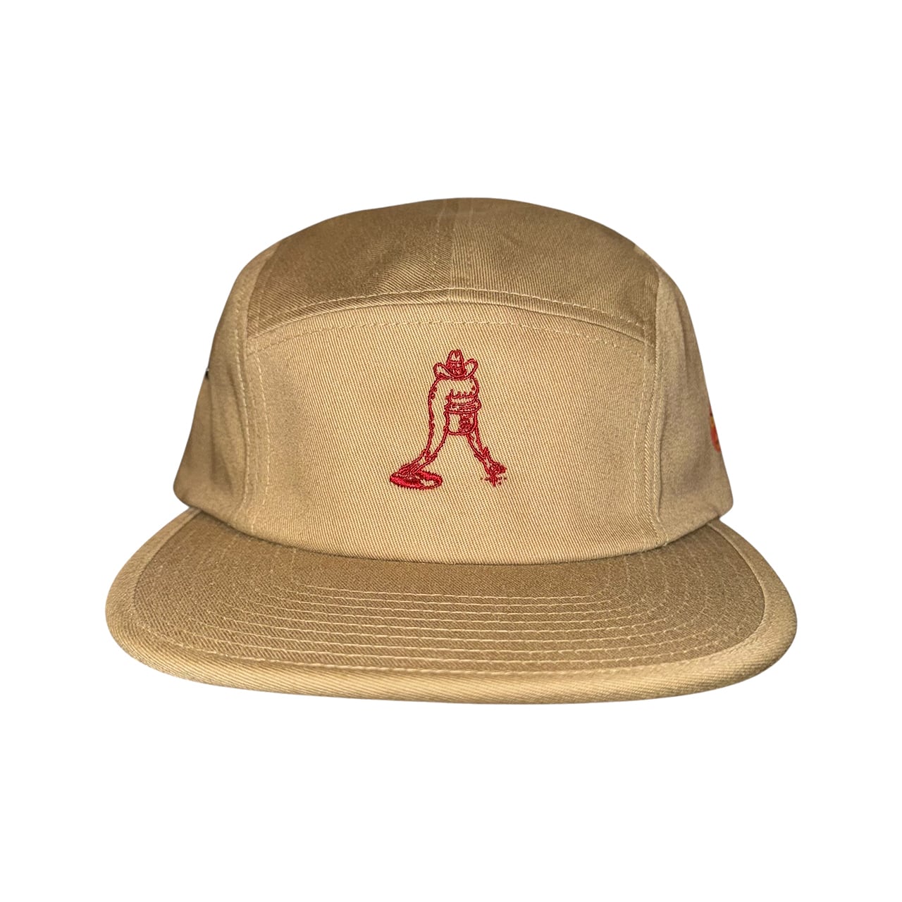 オスジェメオス 刺繍キャップ（カーキ X アズキ） | ON SUNDAYS