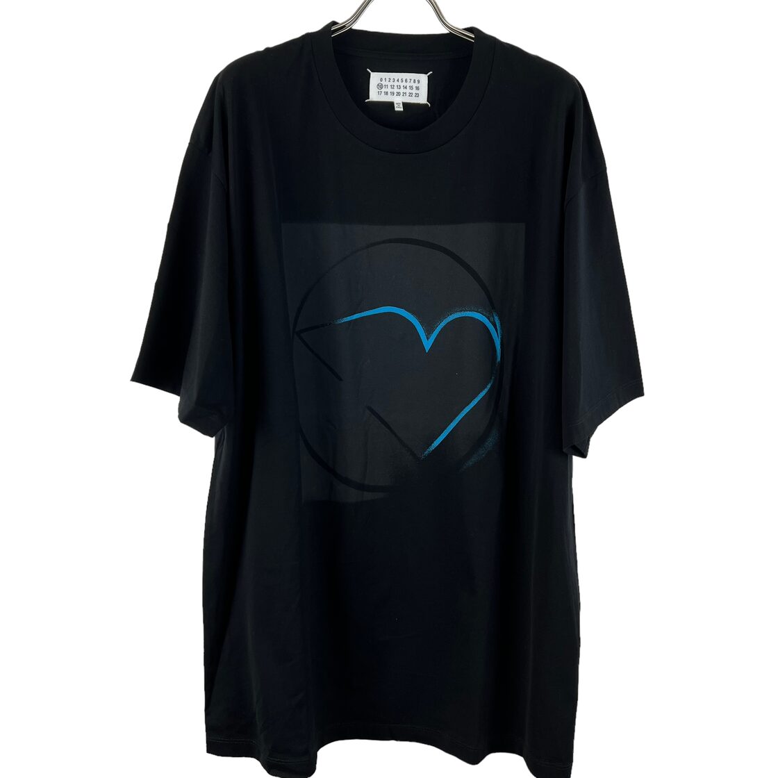 Maison Margiela (メゾン マルジェラ) Blue Heart Pattern T Shirt