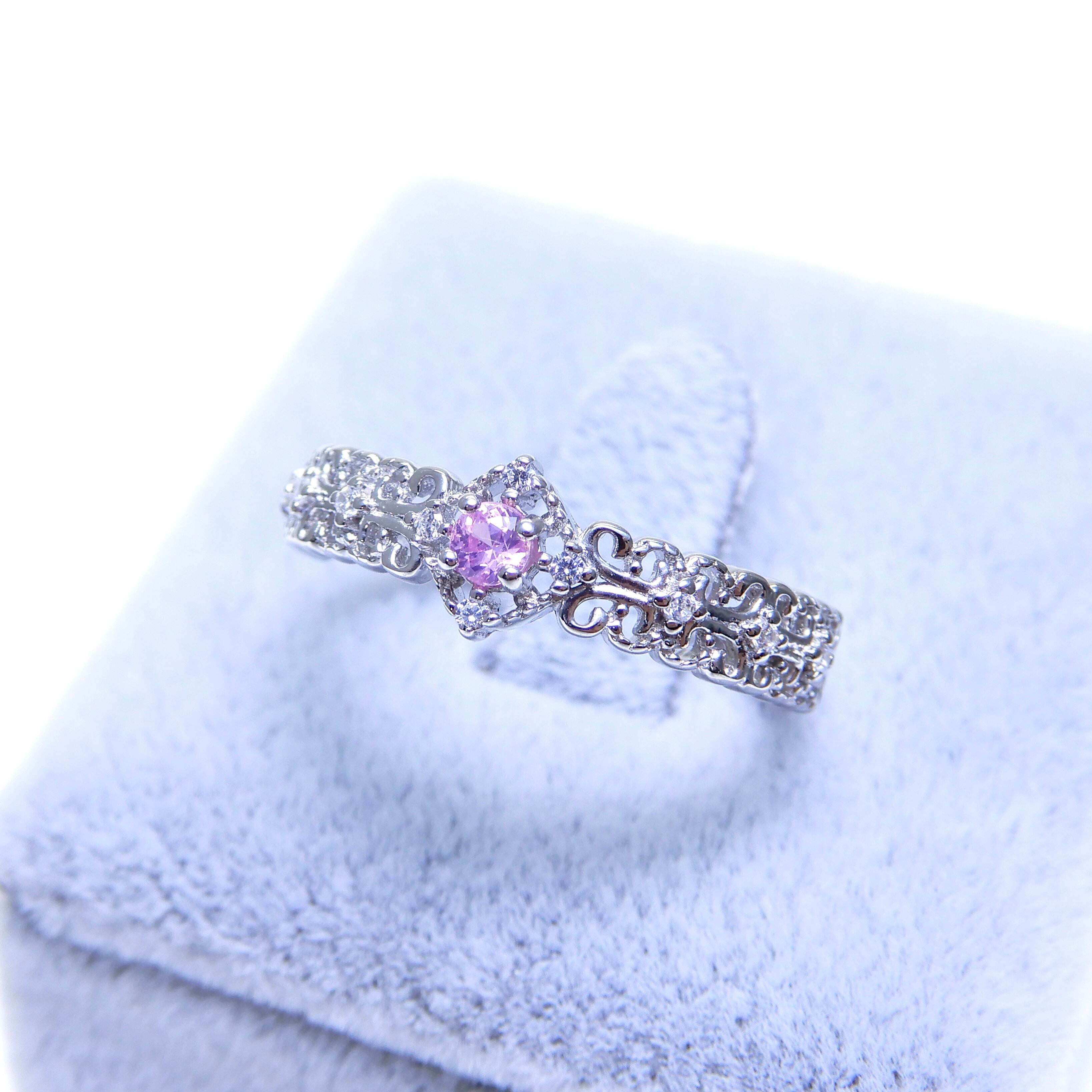 リング♦︎シルキーサファイア♦︎WGカラー《0032》