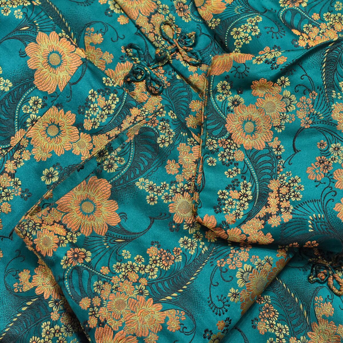 Asian Vintage ボタニカル柄 総刺繍 デザイン チャイナ Asian Vintage ボタニカル柄 総刺繍 デザイン チャイナ
