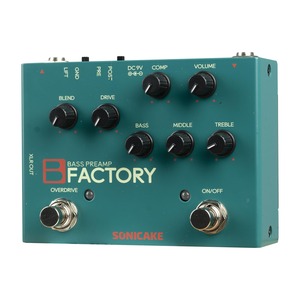 【努力特価】SONICAKE プリアンプ＆コンプレッション＆オーバードライブ ベース エフェクター B Factory