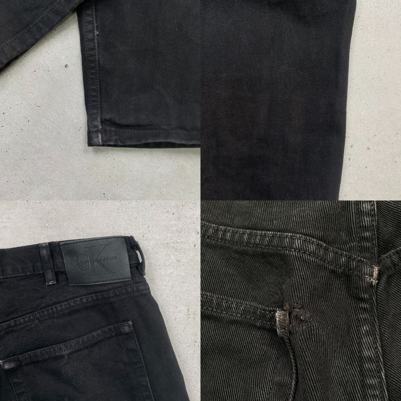 90年代 Calvin Klein Jeans カルバンクラインジーンズ ブラックデニム 