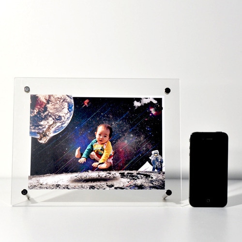 Moon - A5フォトサイズ(210×148mm) 印刷アートポスト紙 (送料無料)