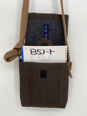 柿渋手作りショルダーバッグ　現品お届け