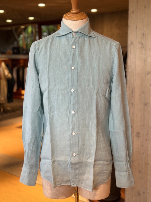 FINAMORE / SIMONE リネンシャツ