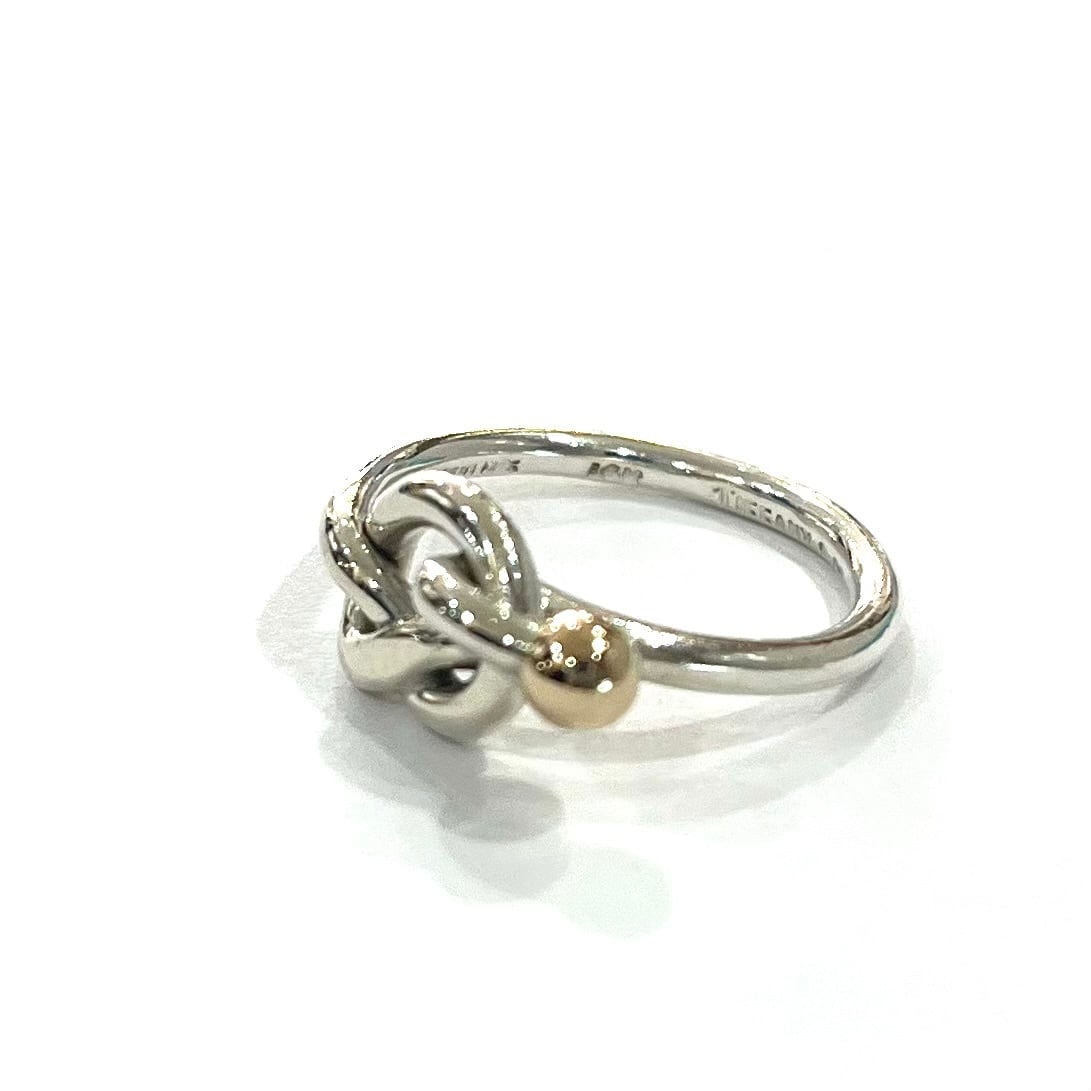 TIFFANY&CO】【14-15号 】2391 ティファニー結コンビツイストノット TIFFANY&CO】【14-15号 】2391 ティファニー結コンビツイストノット