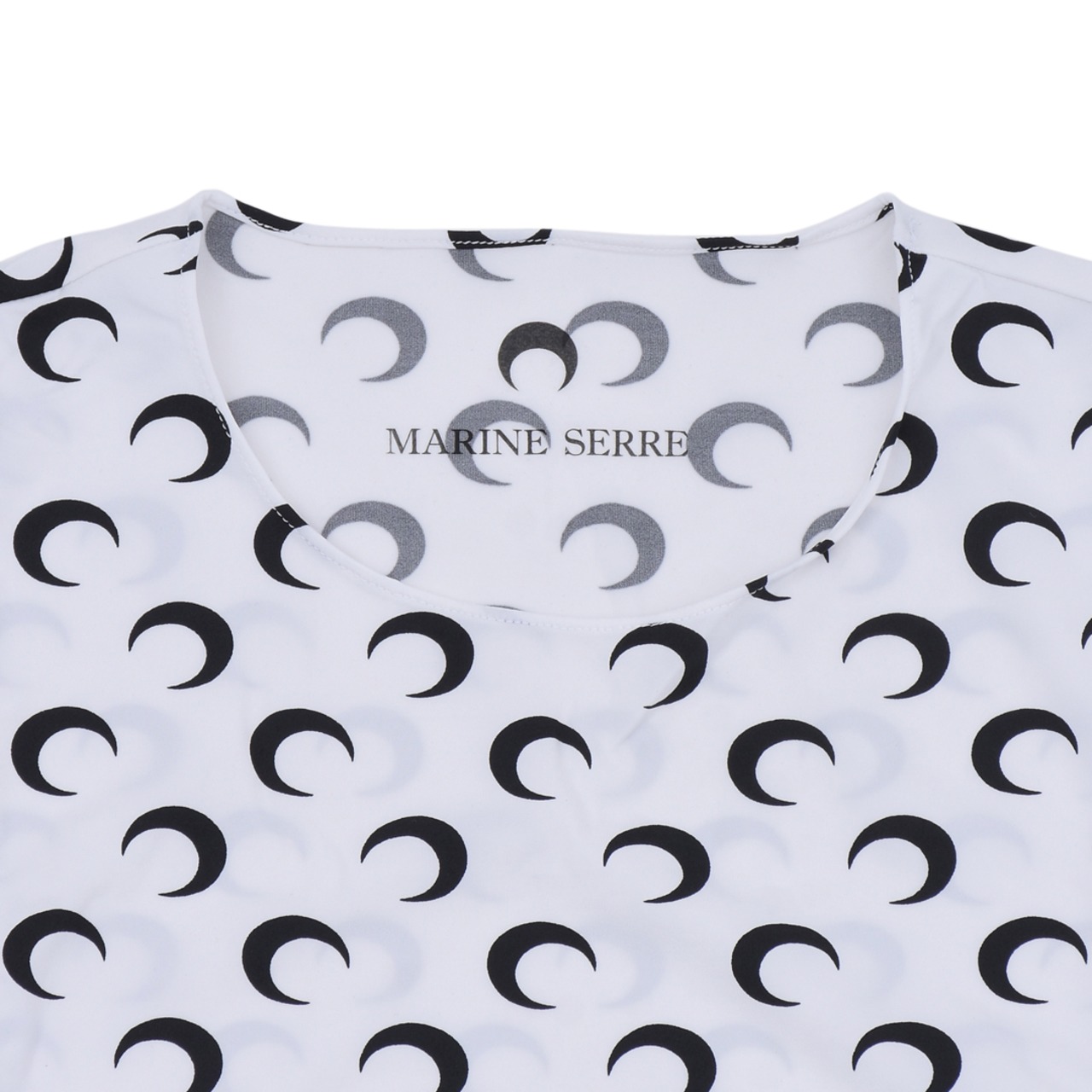 【MARINE SERRE】MOON PRINTED JERSEY SECOND SKIN CREWNECK - 2