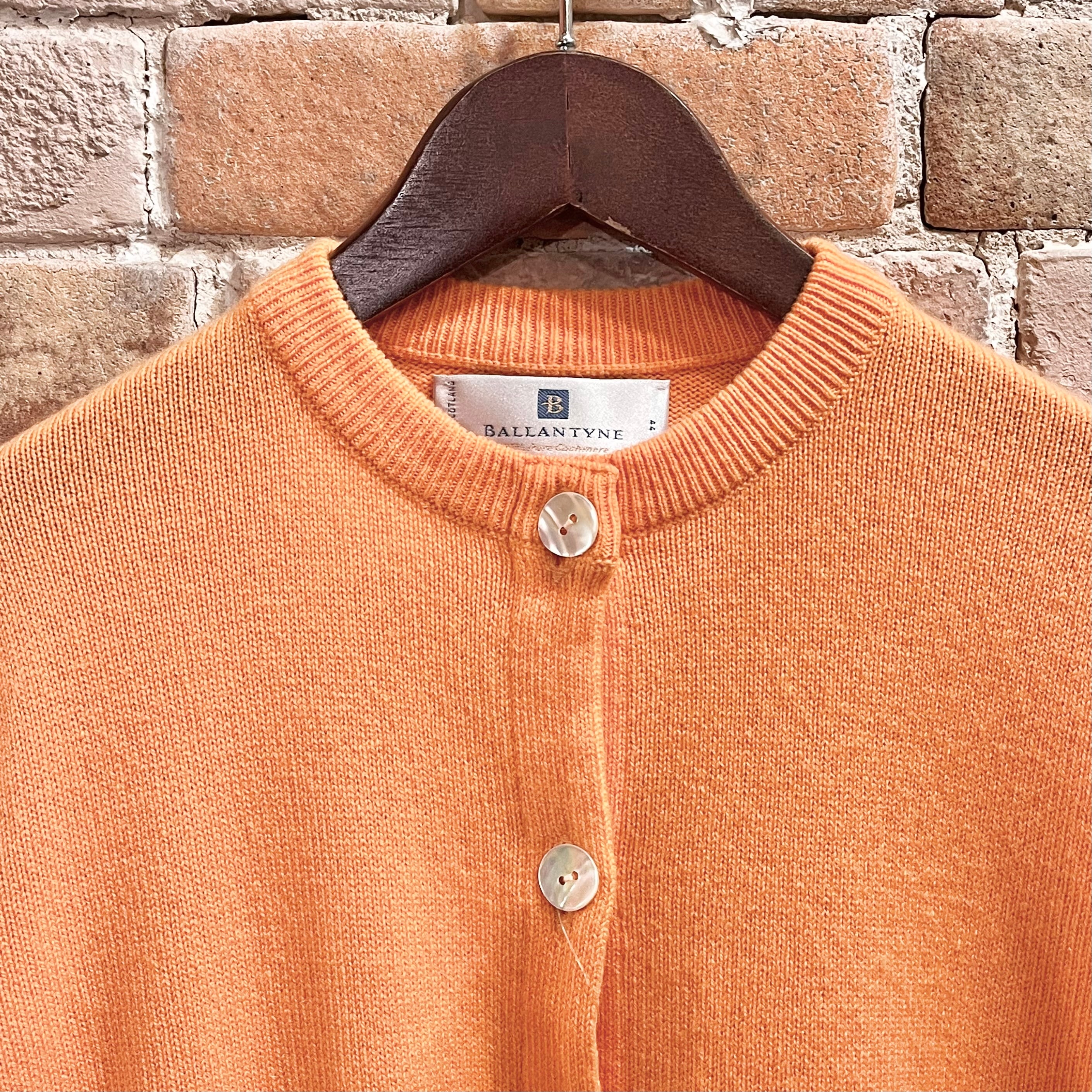ballantyne “ladies cashmere 2ply cardigan” size44 スコットランド製 