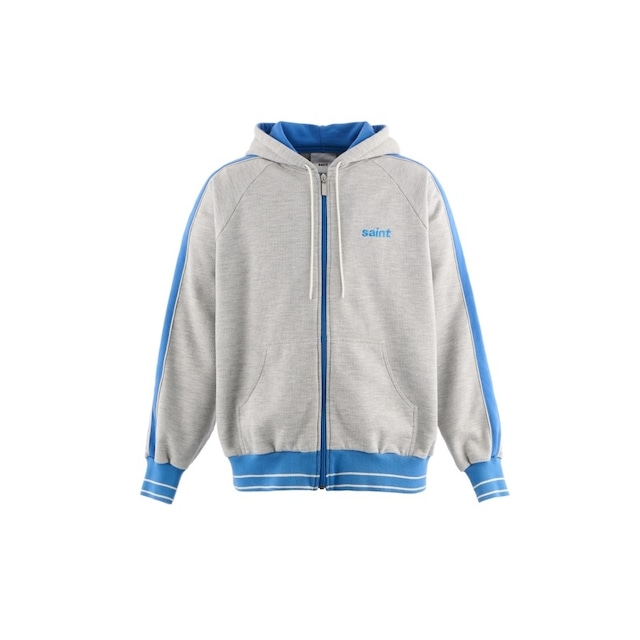 【SAINT Mxxxxxx】SM-HR1-0000-058/ZIP HOODIE/SIDE LINE/GRAY
