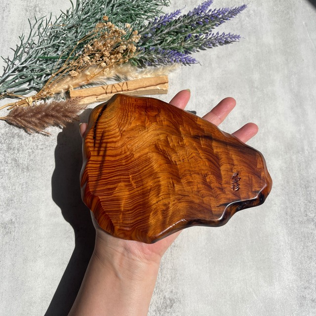 屋久杉 プレート②　170×125×8mm　国内正規品　一点物　天然木　インテリア