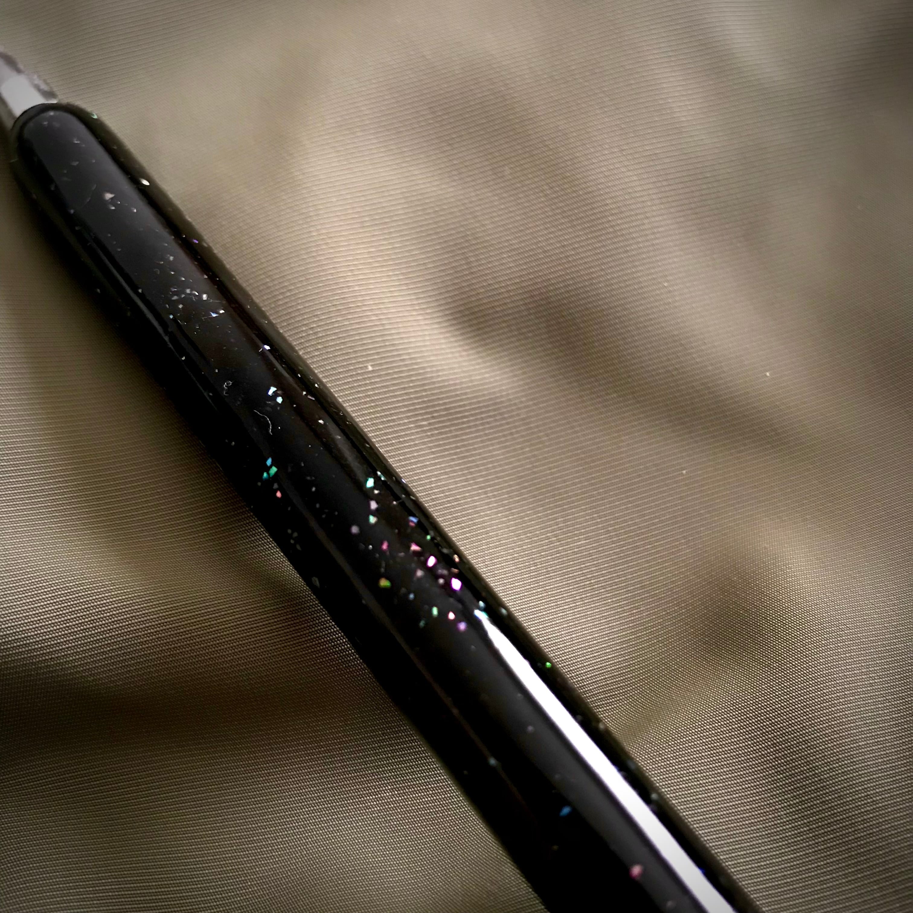 螺鈿/本黒漆塗り P205 シャーペン カスタム軸 0.5mm 送料無料