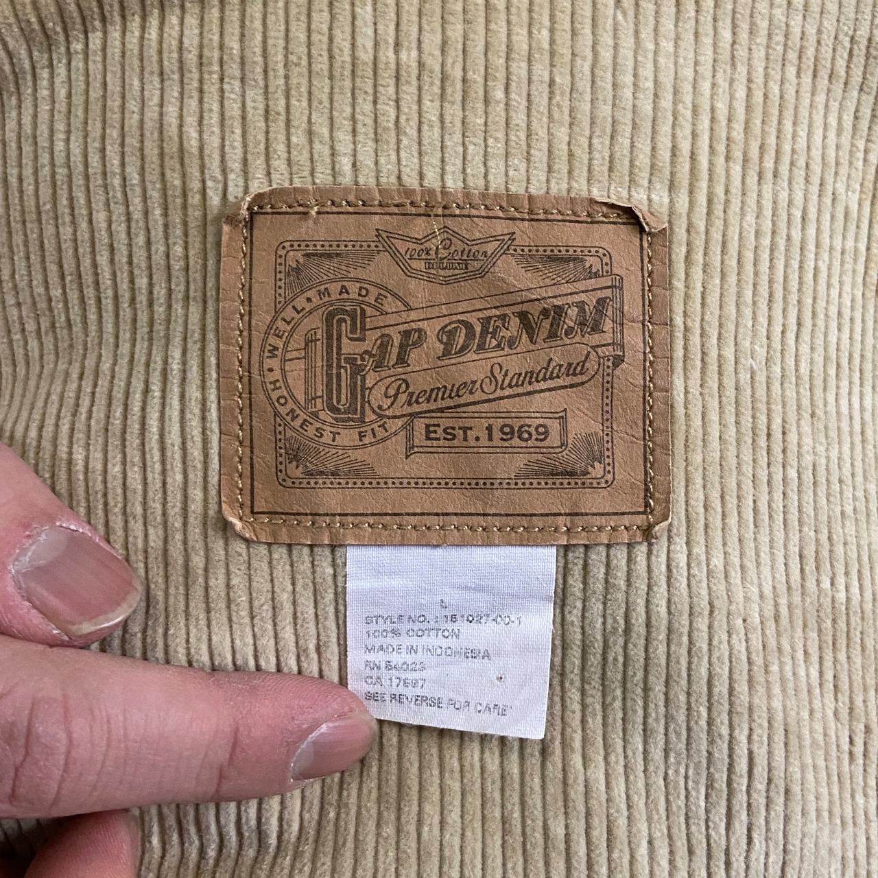 90年代 GAP DENIM オールドギャップ コーデュロイジャケット メンズL 