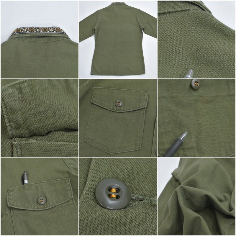 70s USA製 US Army OG-107 アメリカ軍 米軍実品 チロリアンテープ