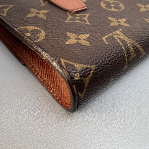 LOUIS VUITTON ルイヴィトン M51975 モノグラム   レザー ポーチ ブラウン A-9736